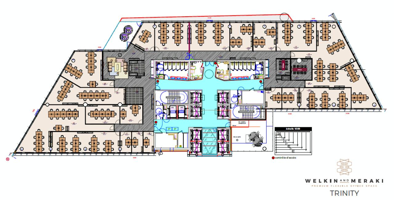 Bureau La Défense 1722m² Location bureau Courbevoie Hauts-de-Seine OLBUR2100517 17